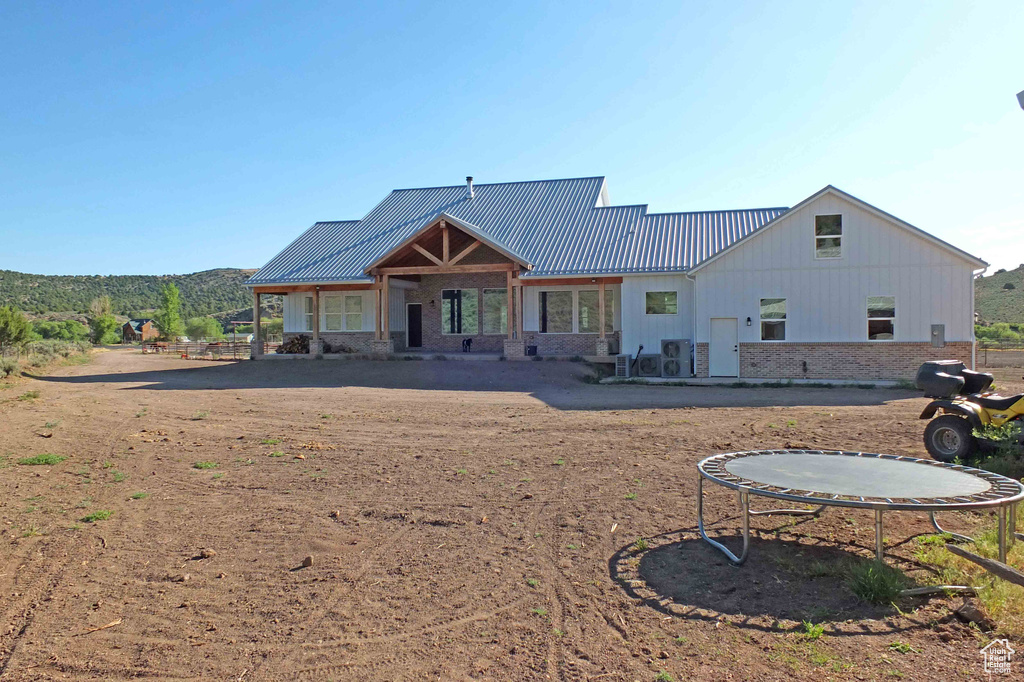 View of rear view of property