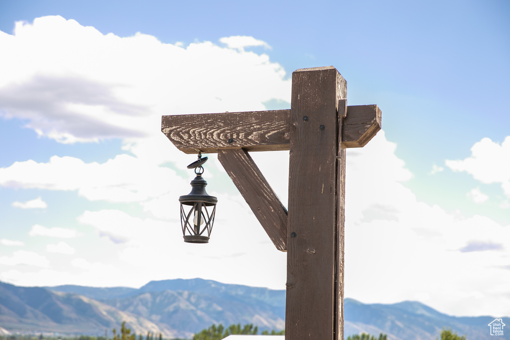 Details with a mountain view