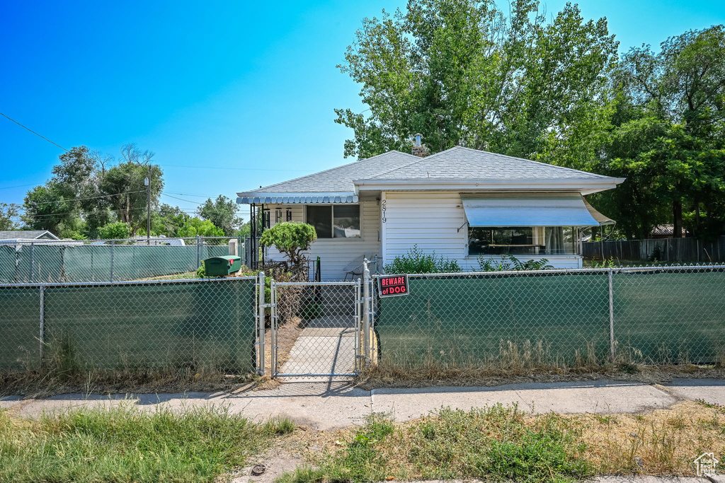 View of bungalow