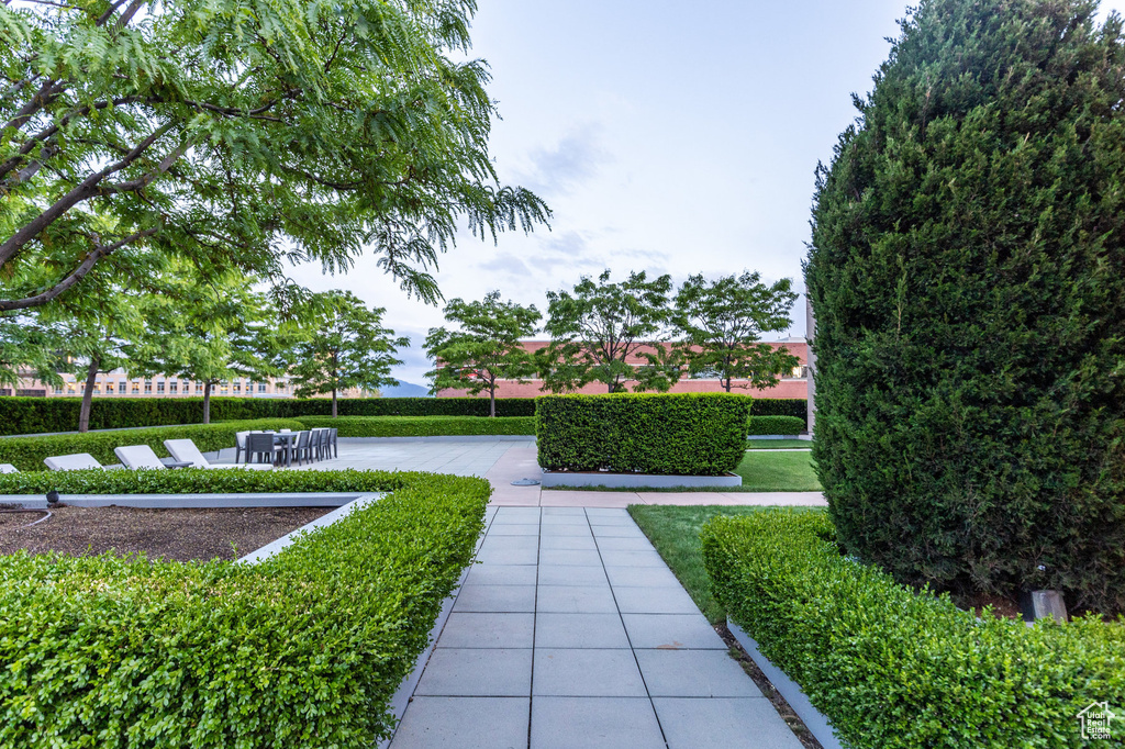 View of community with a patio