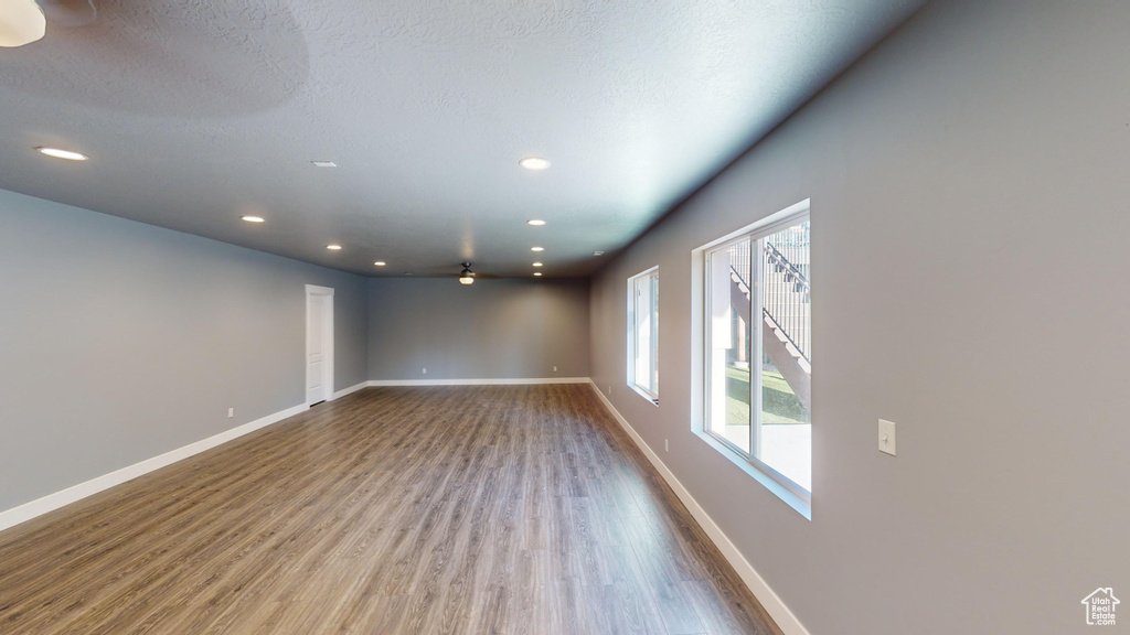 Unfurnished room with wood-type flooring