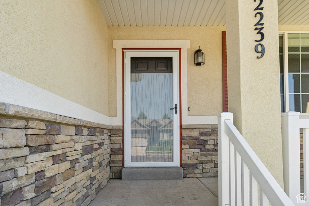 View of entrance to property