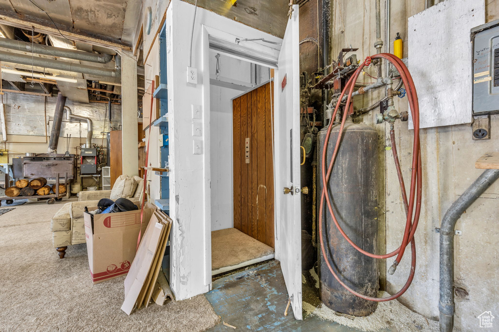 View of utility room