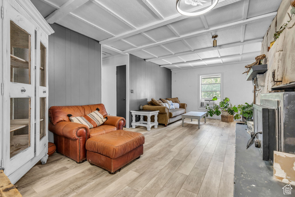 Interior space featuring light hardwood / wood-style floors