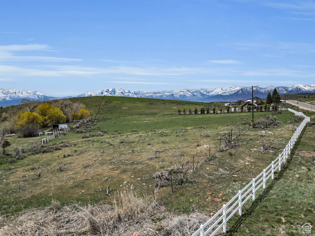 View of mountain feature featuring a rural view