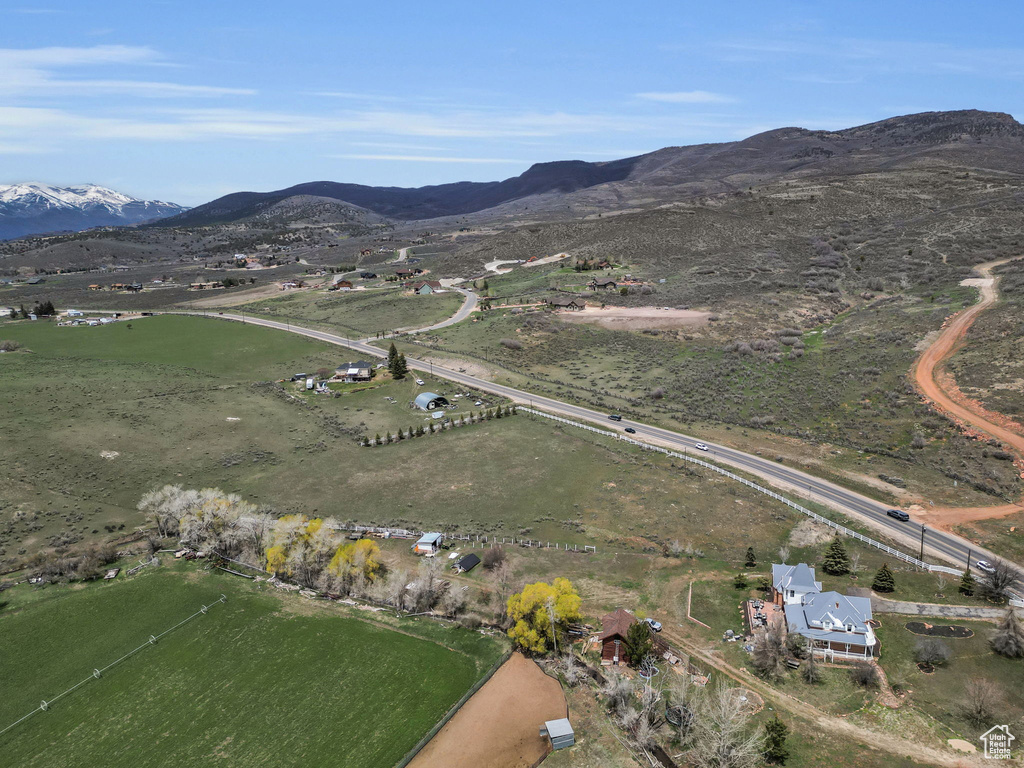 Bird\\\'s eye view featuring a mountain view and a rural view