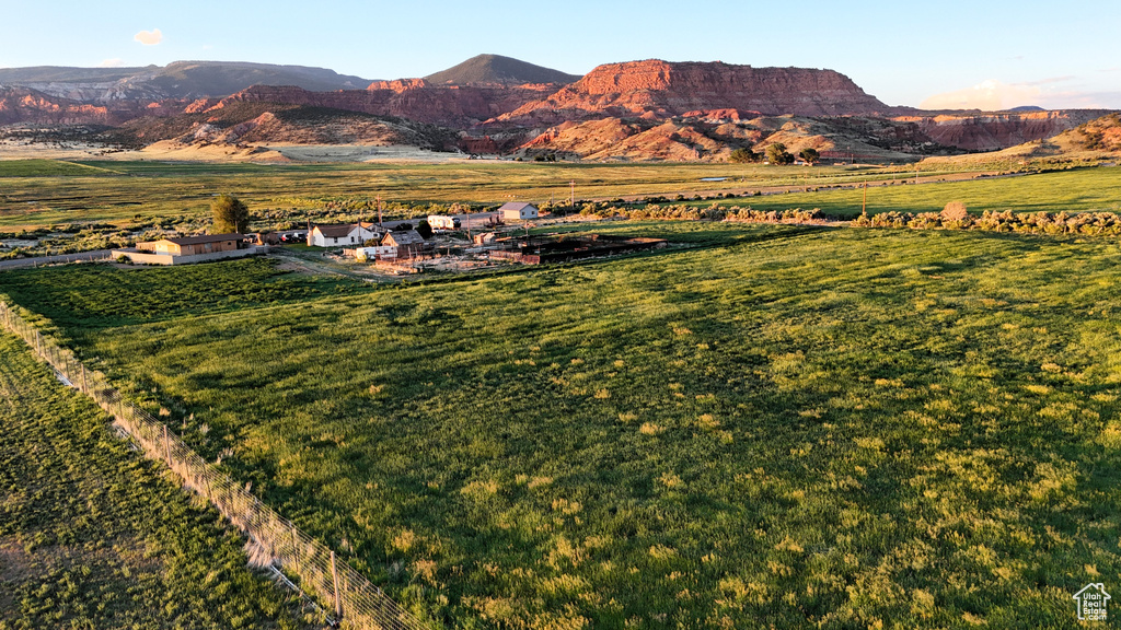 View of mountain feature featuring a rural view