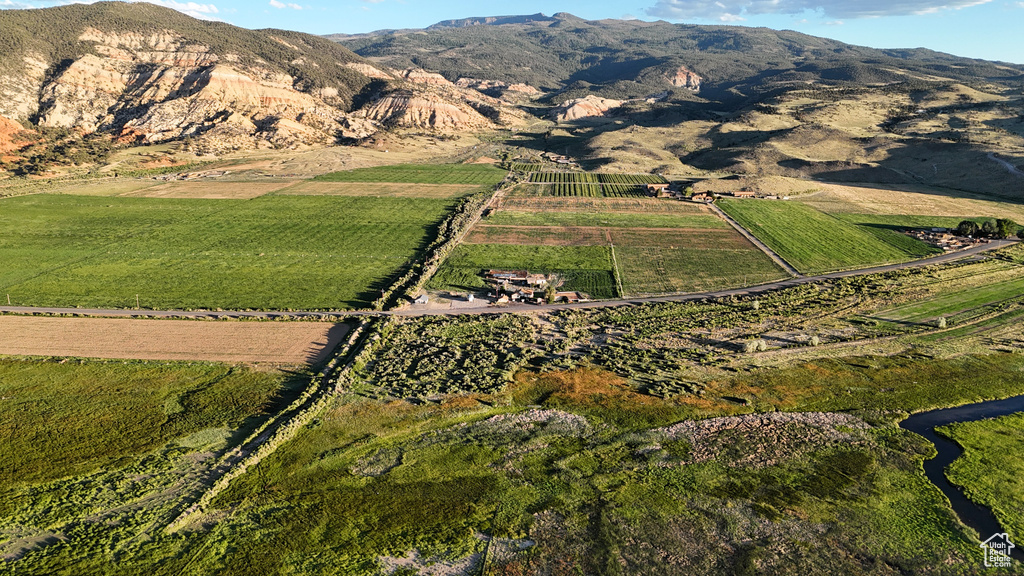 Mountain view with a rural view