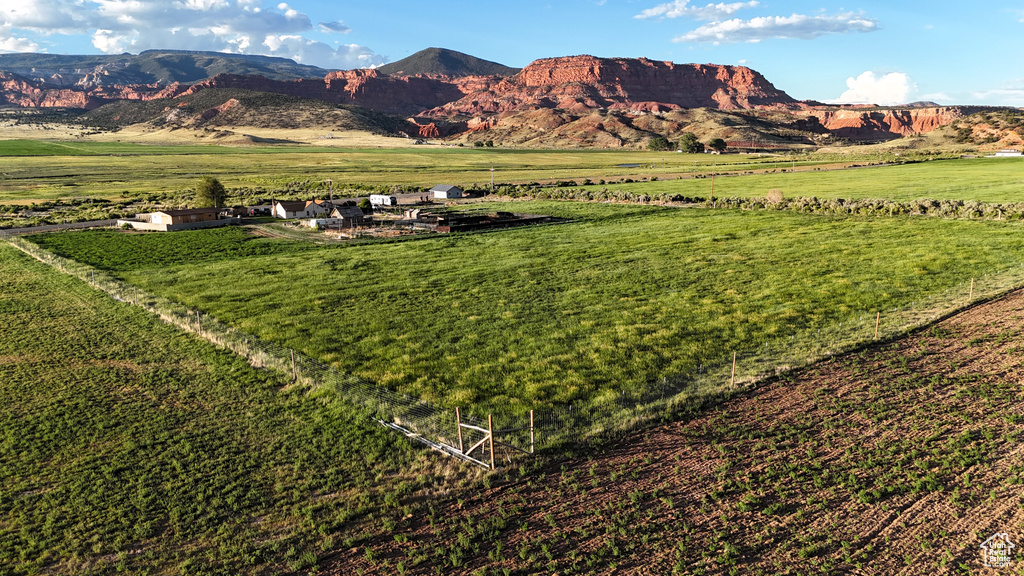 Property view of mountains featuring a rural view