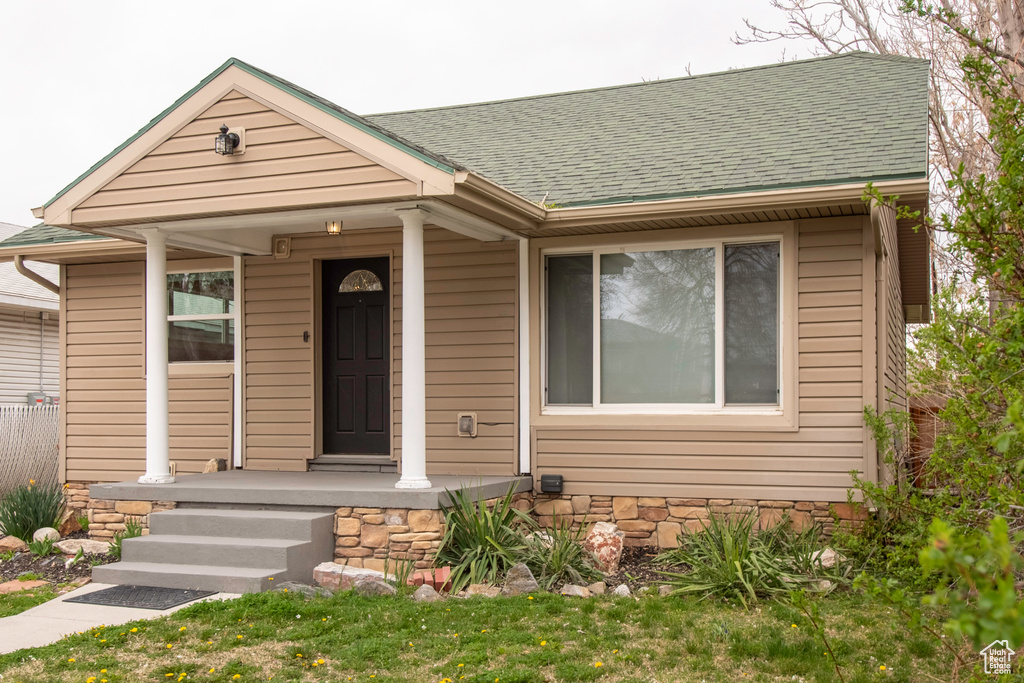 View of bungalow-style home