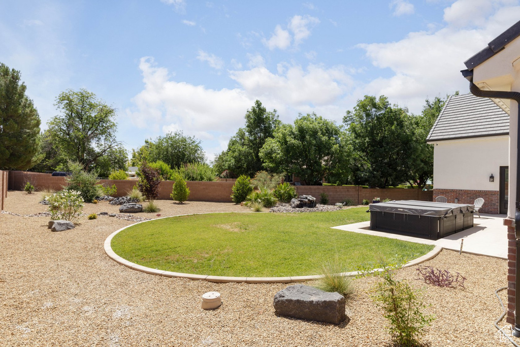 View of yard featuring a patio area