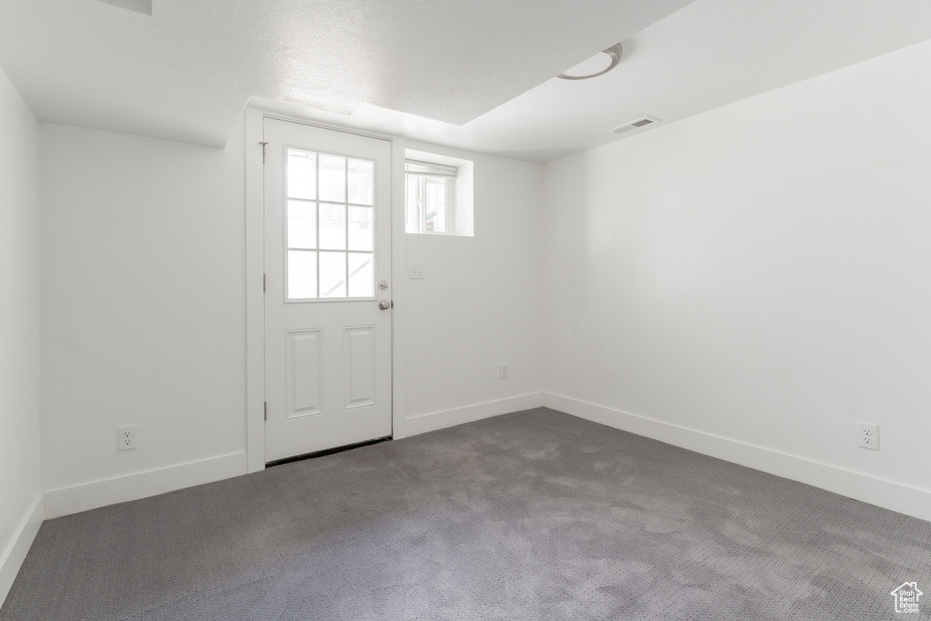 View of carpeted entryway