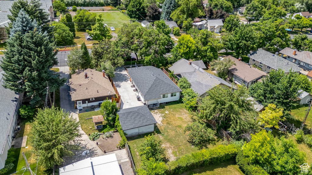 Birds eye view of property