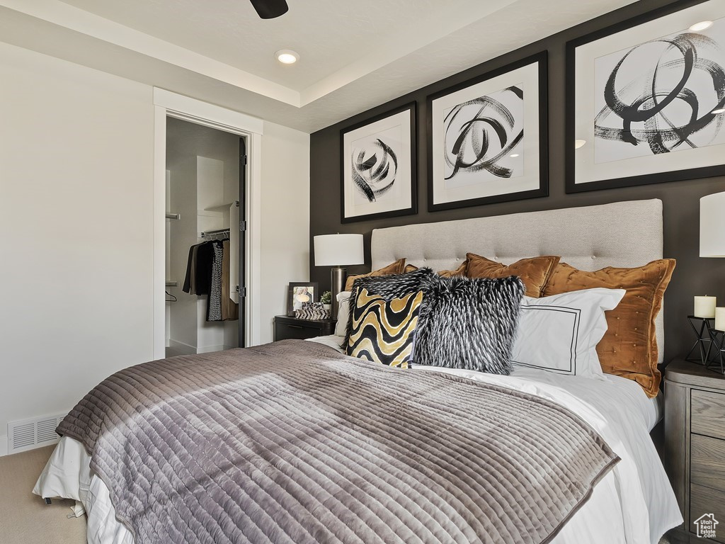 Bedroom featuring carpet floors