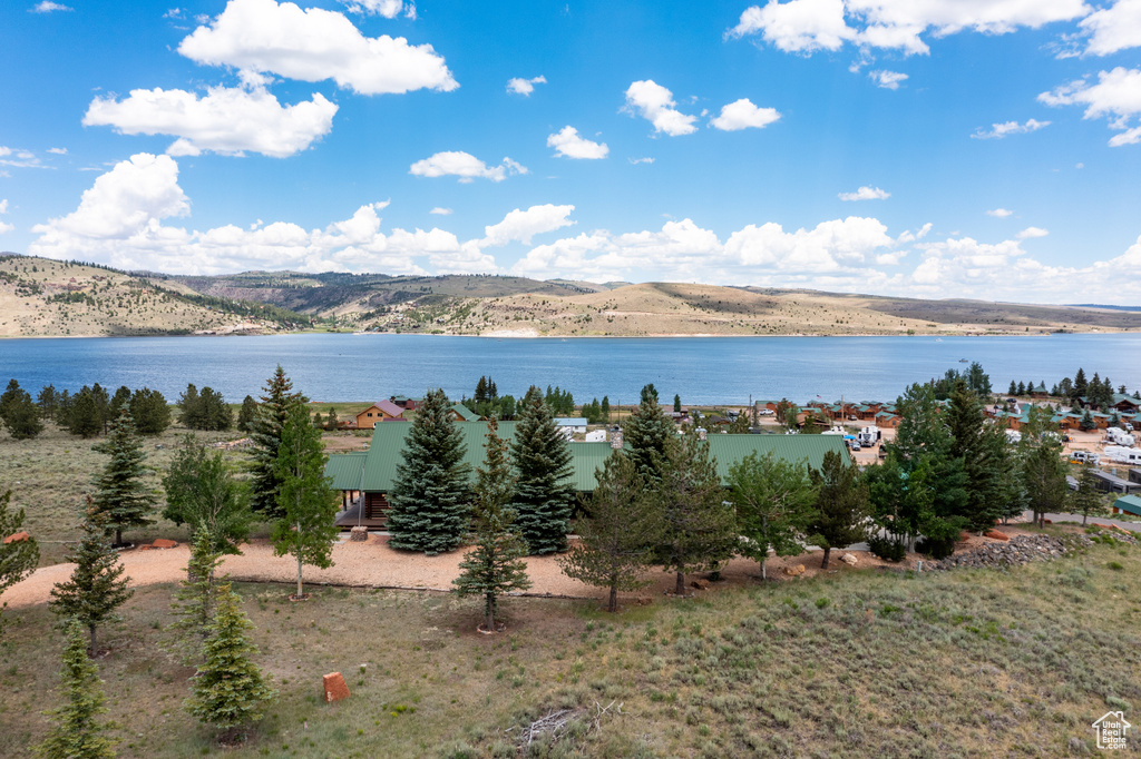 Water view featuring a mountain view