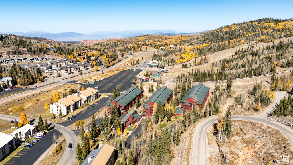 Bird's eye view featuring a mountain view