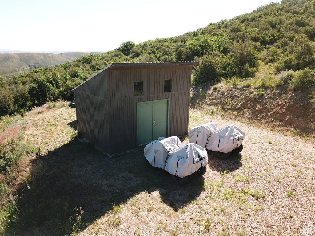 View of outbuilding