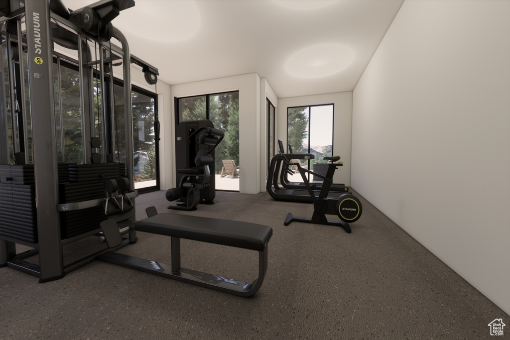 View of workout area