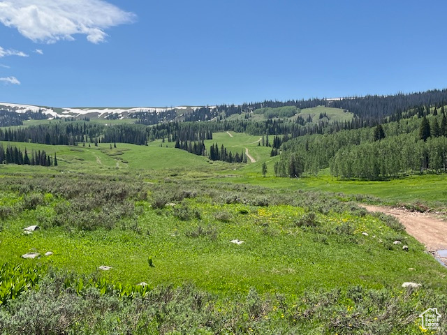 Mountain view with a rural view