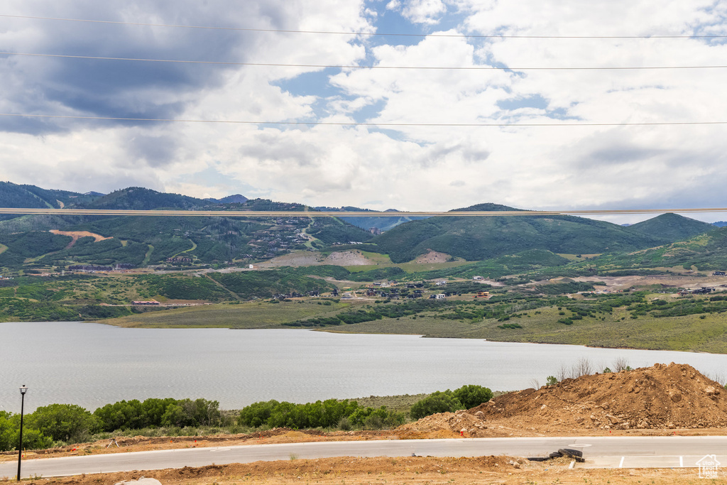 Mountain view with a water view