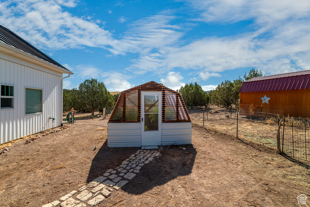 View of outbuilding