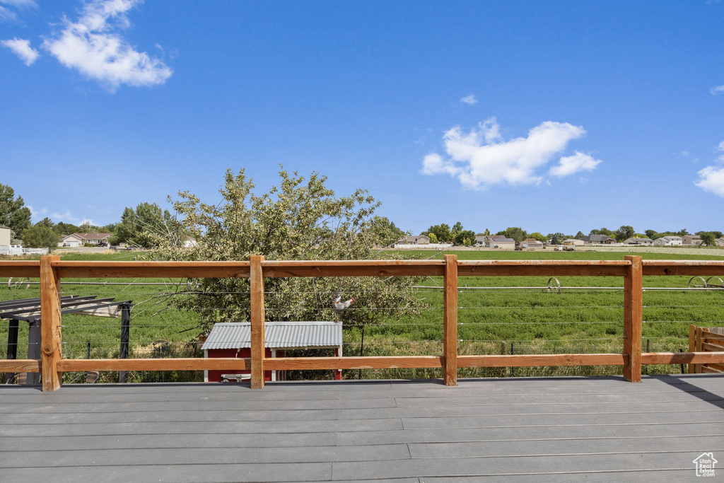 View of wooden terrace