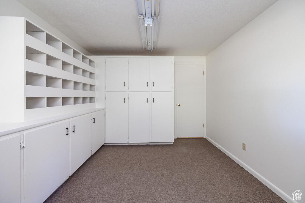 Interior space featuring carpet flooring