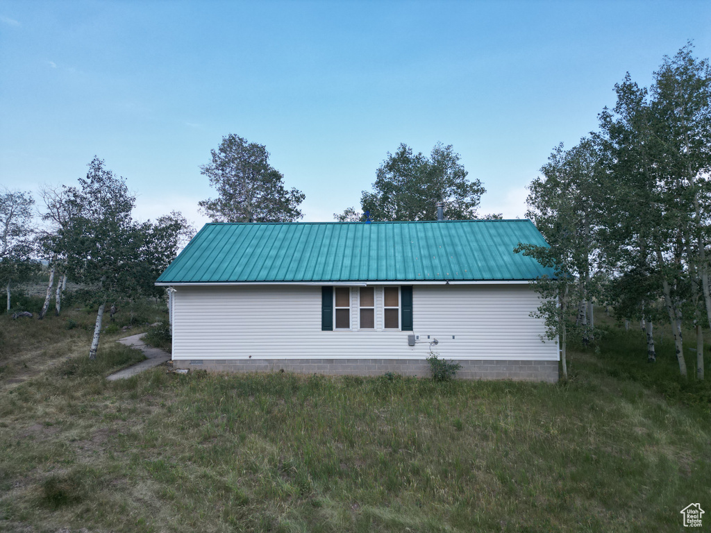 View of back of property