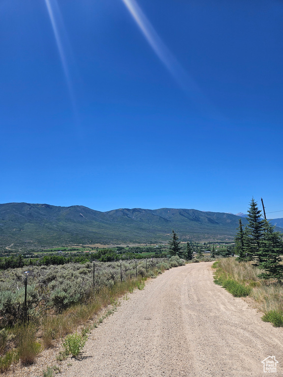 View of mountain feature featuring a rural view