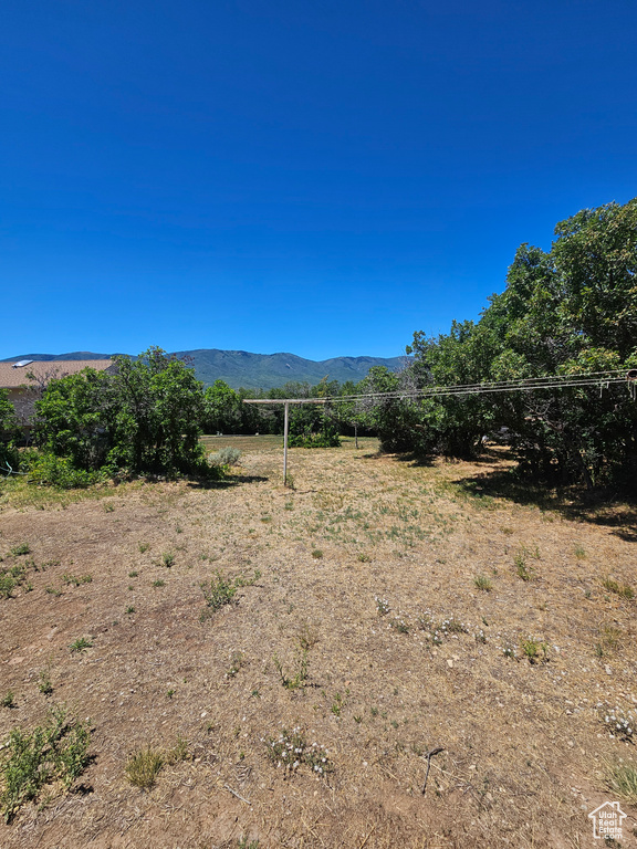 Mountain view featuring a rural view