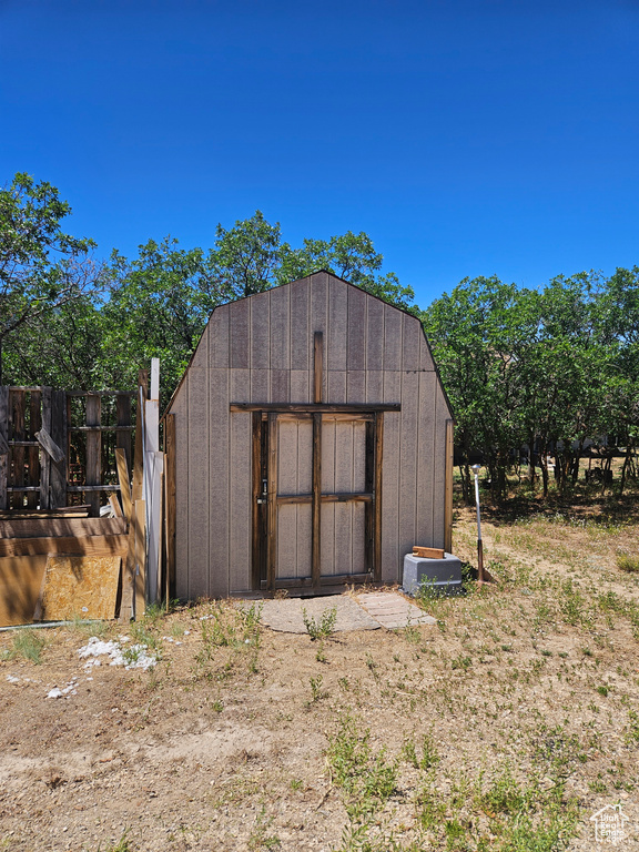 View of outbuilding