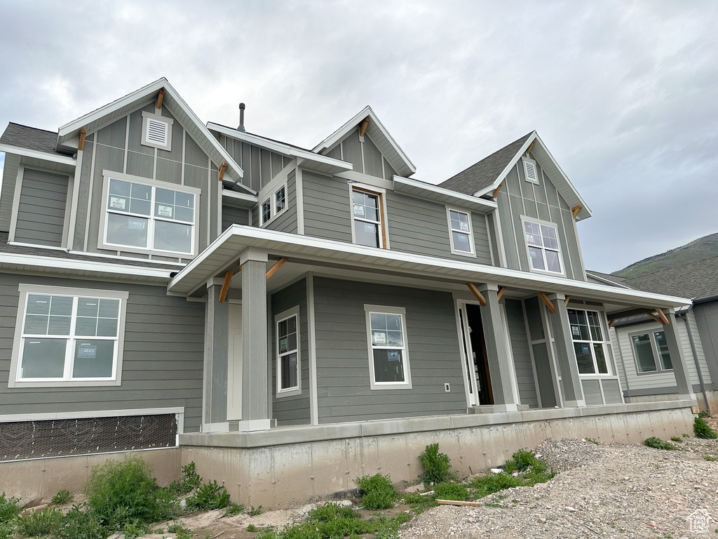 View of front of house with a porch