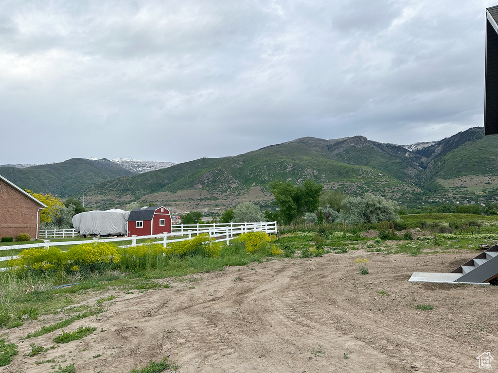 View of mountain background
