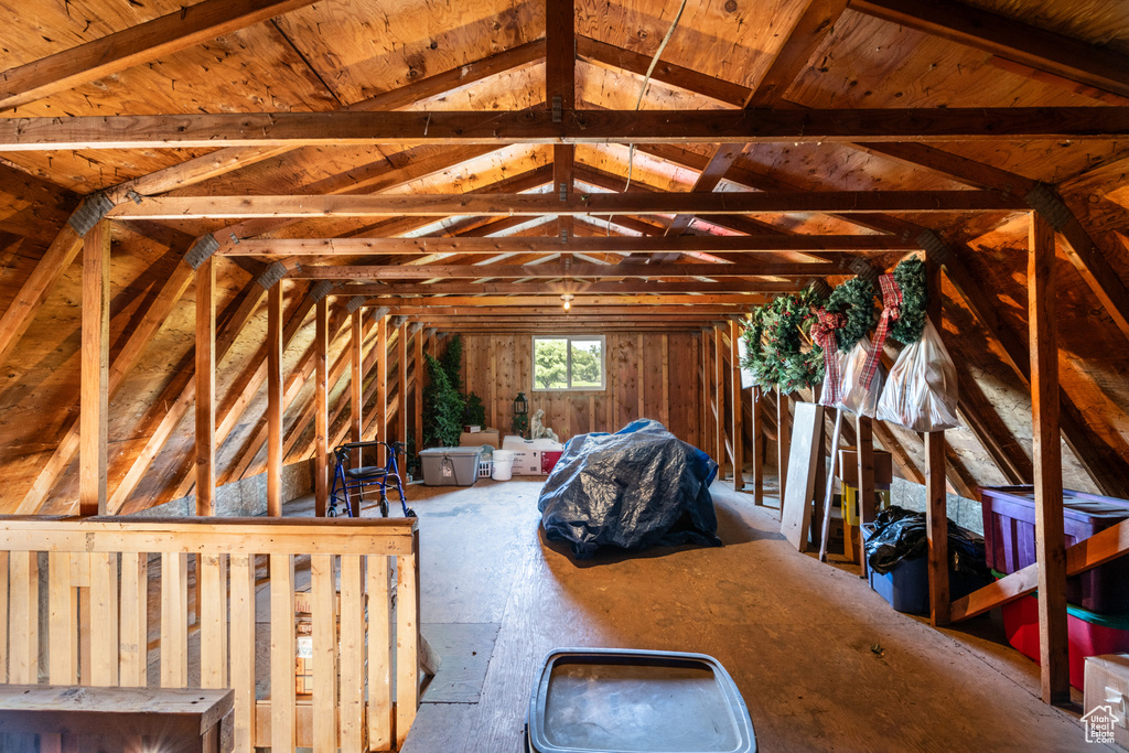 View of attic