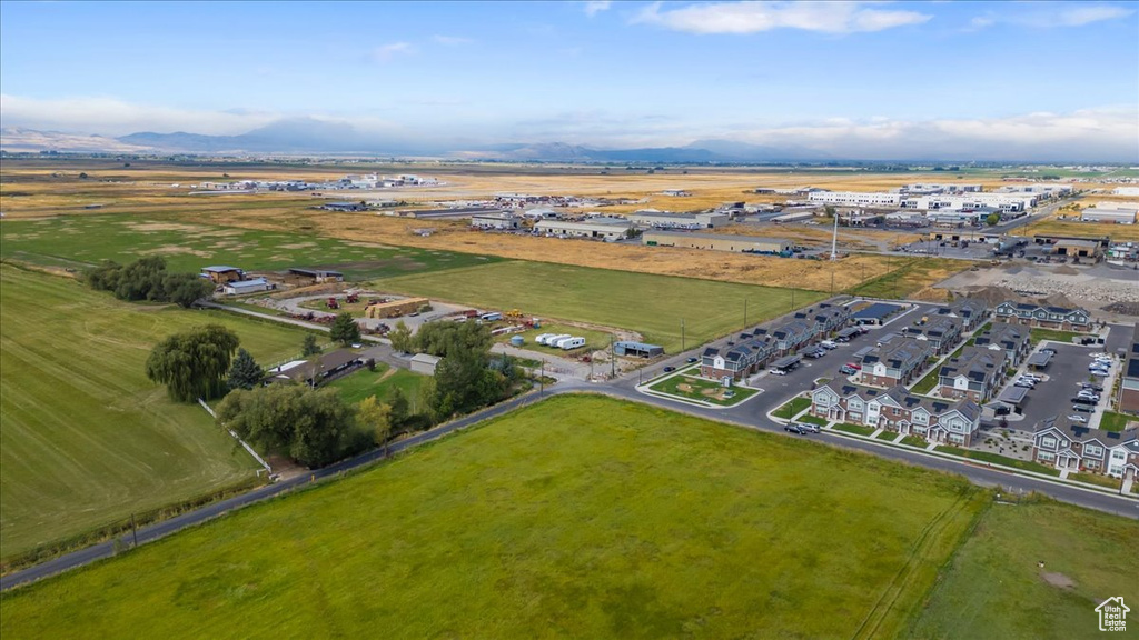 Birds eye view of property featuring a rural view