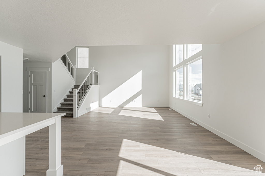 Interior space featuring light hardwood / wood-style floors