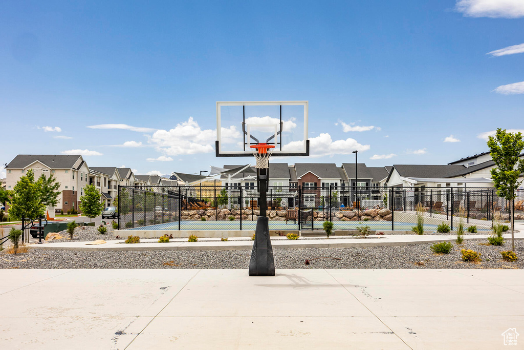 View of basketball court