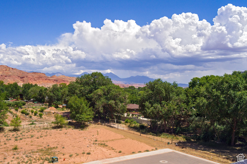 Mountain view with a rural view