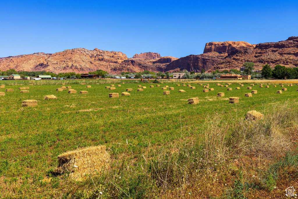 View of mountain feature featuring a rural view