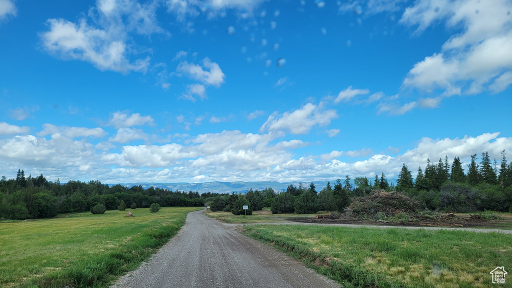 View of street with a rural view