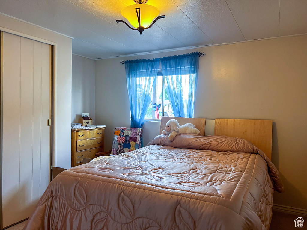 Bedroom with a closet