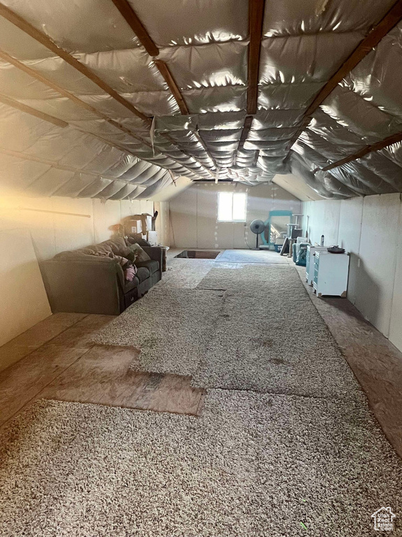View of horse barn