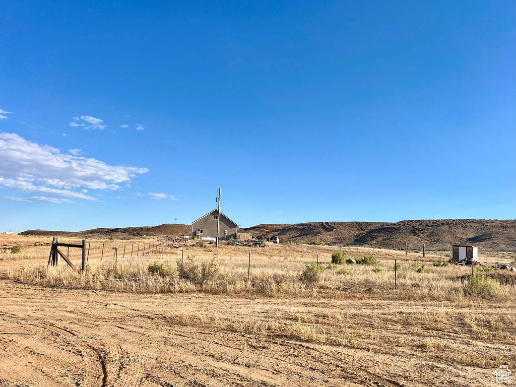 Mountain view featuring a rural view