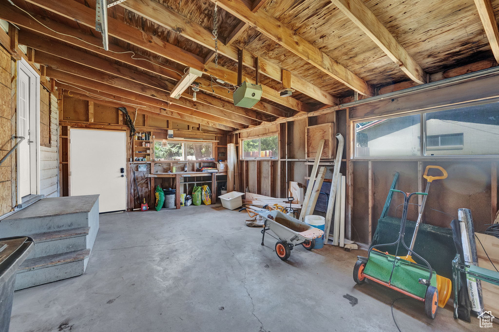 Miscellaneous room featuring concrete flooring