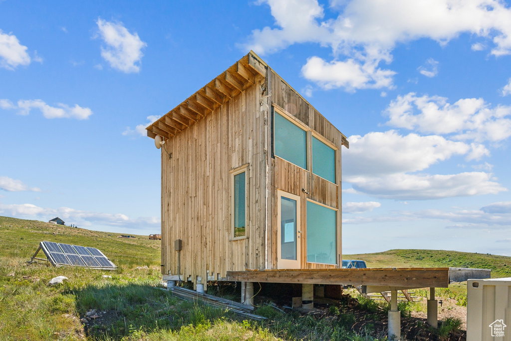 Exterior space with a rural view