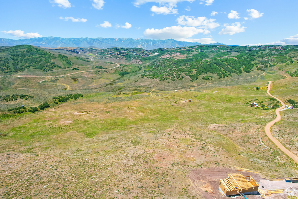 Mountain view with a rural view