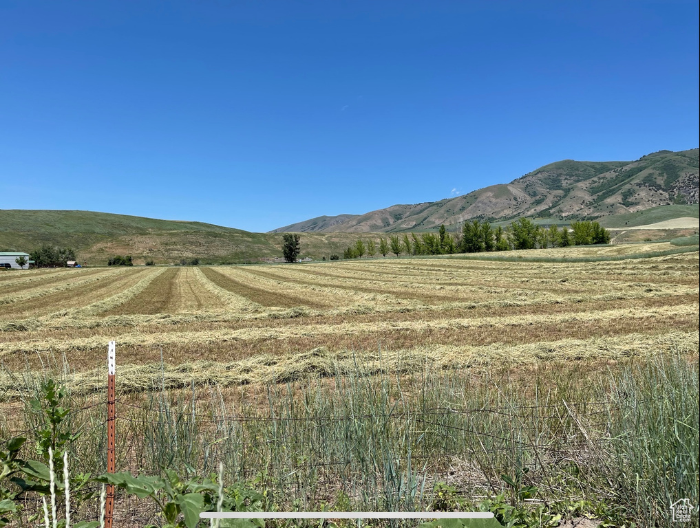 Mountain view with a rural view