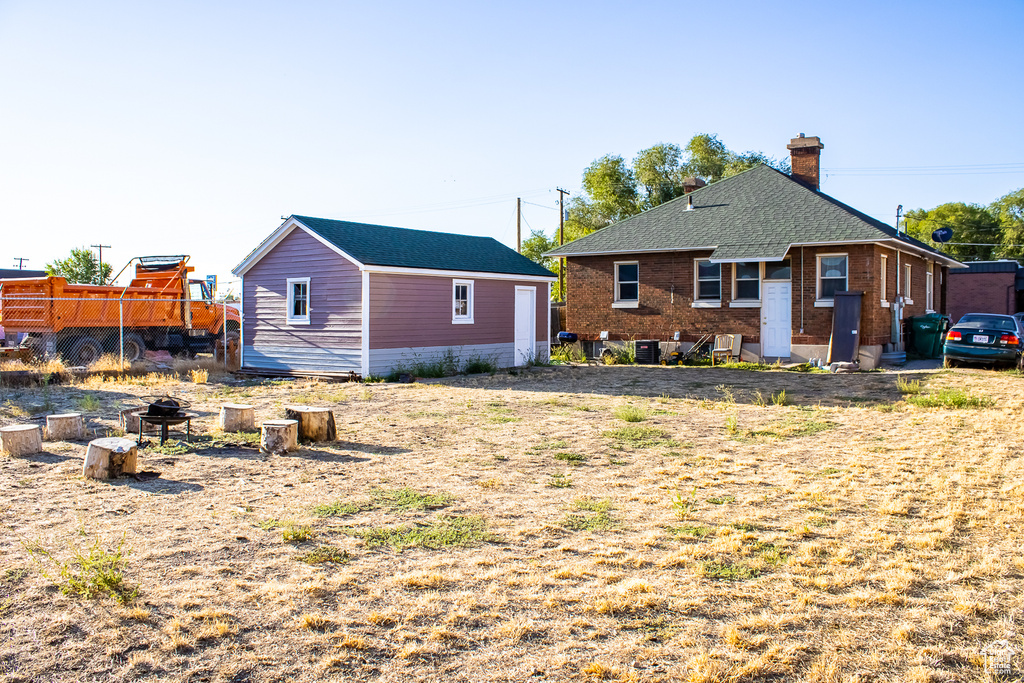 View of back of house