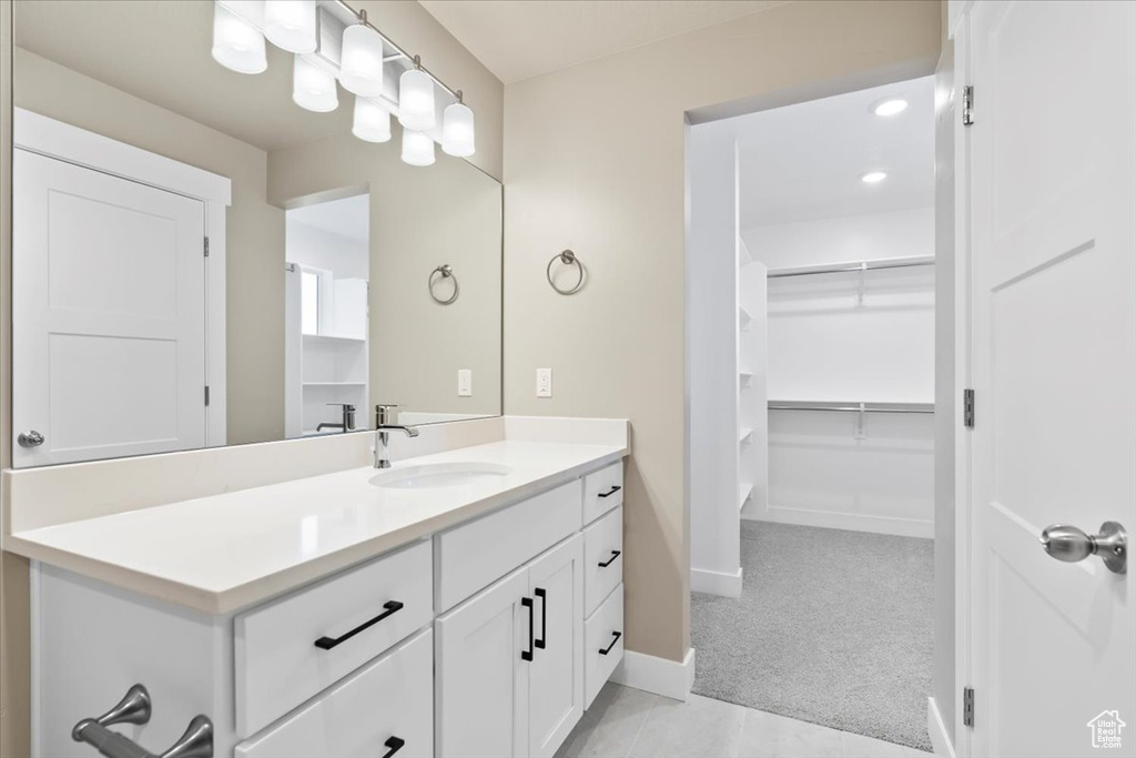Bathroom featuring vanity