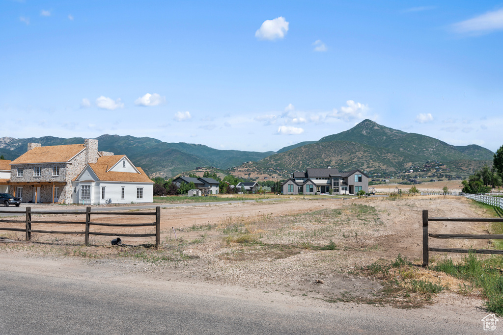 Mountain view featuring a rural view